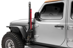 Jeep Wrangler JL Jack Mount - Front - Go Rhino - Textured Black - `18-`24